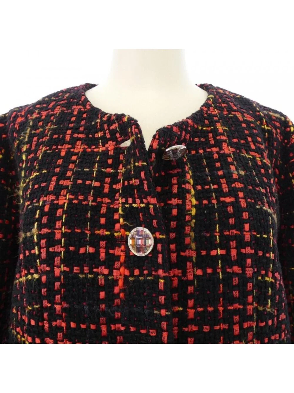 Chanel Collarless Jacket Black